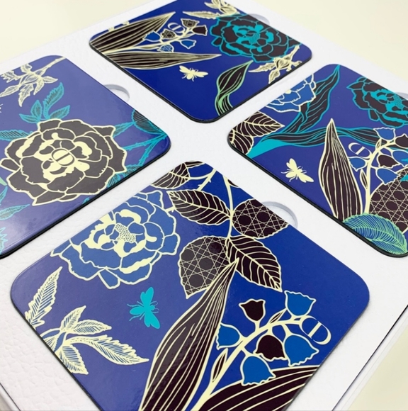 NEW DIOR FLORAL COASTER SET - Picture 3 of 6